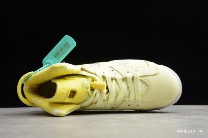 Yellow Jordan Dynamic Retro 6 Floral 0914